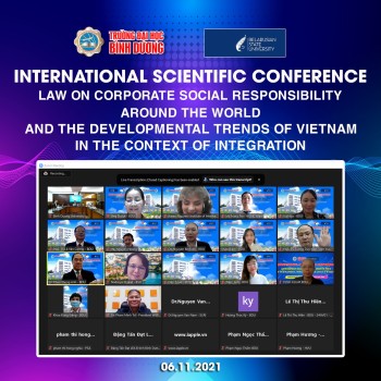 International Scientific Conference "Law on corporate social responsibility around the world and the developmental trend of Vietnam in the context of integration"